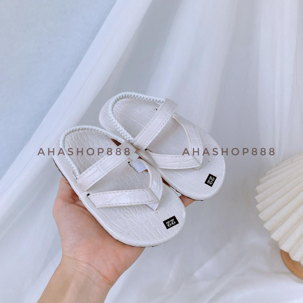 Dép Sandal Da Vân Sần Xỏ Ngón Quai Ngang Sành Điệu Cho Bé Gái 2-7 Tuổi K054