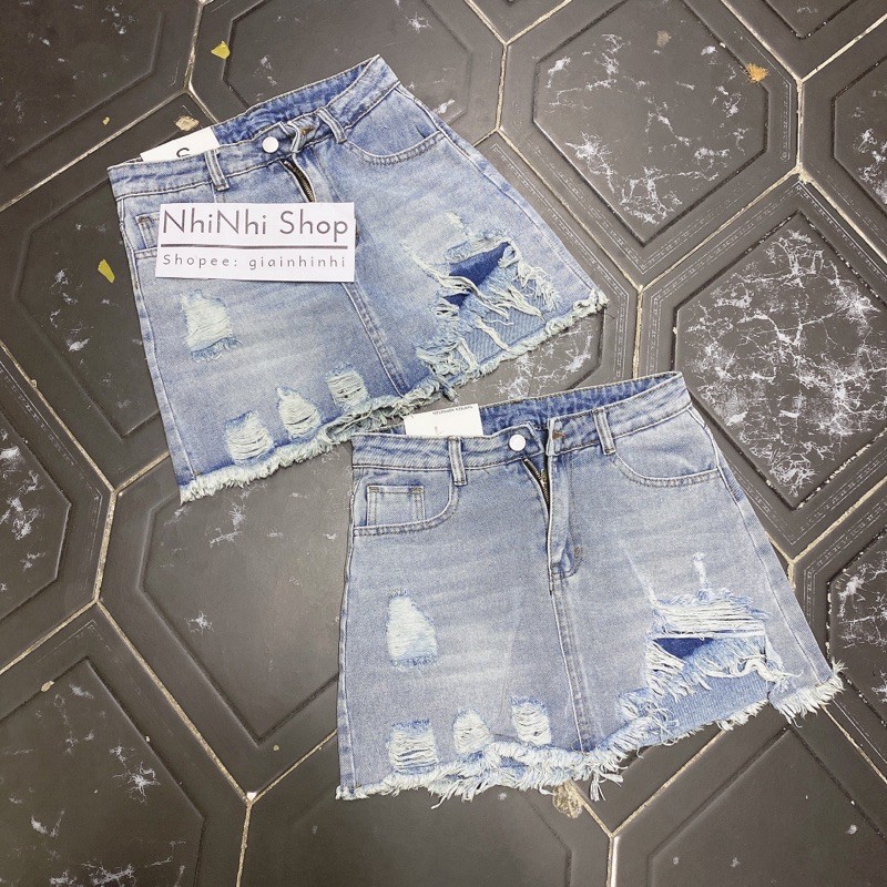 Chân váy bò rách siêu đẹp QS3019- NhiNhi shop | BigBuy360 - bigbuy360.vn