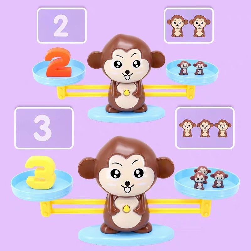 Bộ Đồ Chơi Khỉ Toán Học Cân Bằng Thông Minh Monkey Balance Cho Bé Học Số Đếm