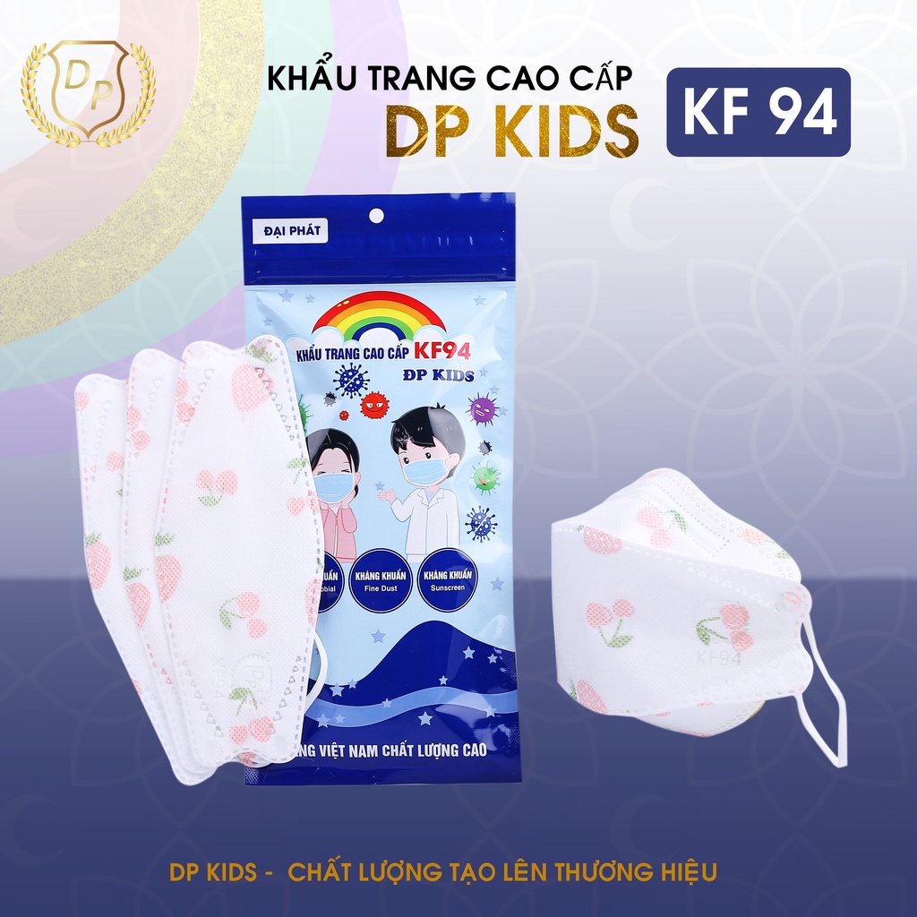 Khẩu Trang 4D Cho Bé Bịch 10 Cái Tiêu Chuẩn Kf94