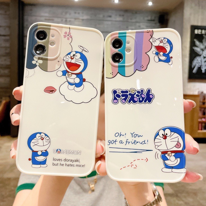 Ốp lưng hình doremon cạnh vuông giả lp12 5/5s/6/6plus/6s/7/7plus/8/8plus/x/xr/xs/11/12/pro/max