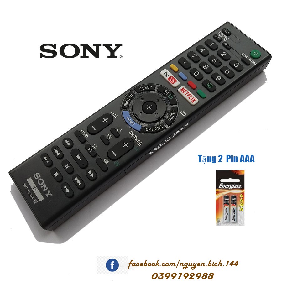 ĐIỀU KHIỂN TIVI SONY SMART TX-300P ( Loại xịn) - Dùng cho tất cả TIVI SONY Smart