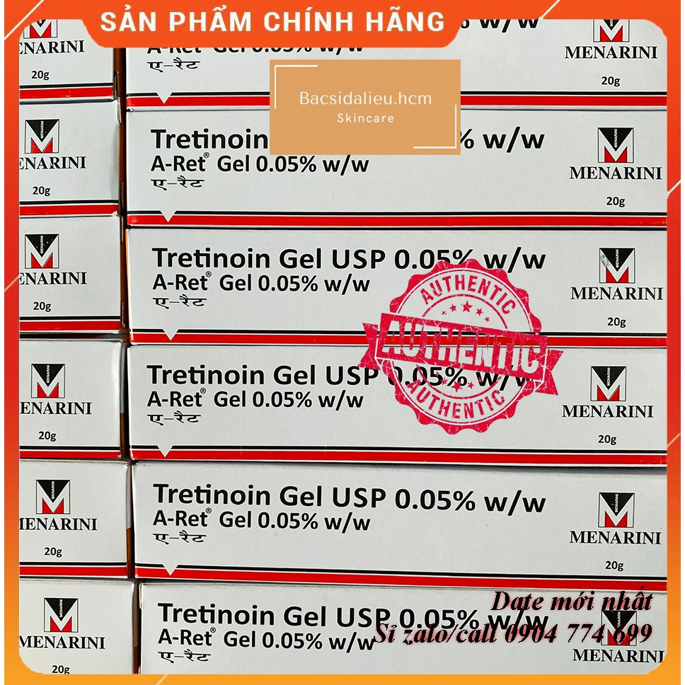 Tretinoin Aret gel 0.05% giảm mụn, chống lão hóa