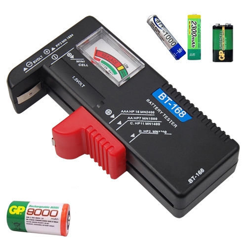 Thiết bị kiểm tra pin điện tử cho 9V AA AAA Cell C D