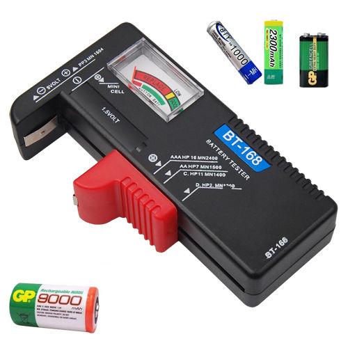 Thiết bị kiểm tra pin điện tử cho 9v aa aaa cell c d