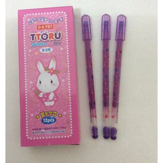 Bộ 10 Bút Ttoru thơm viết nho mực tím