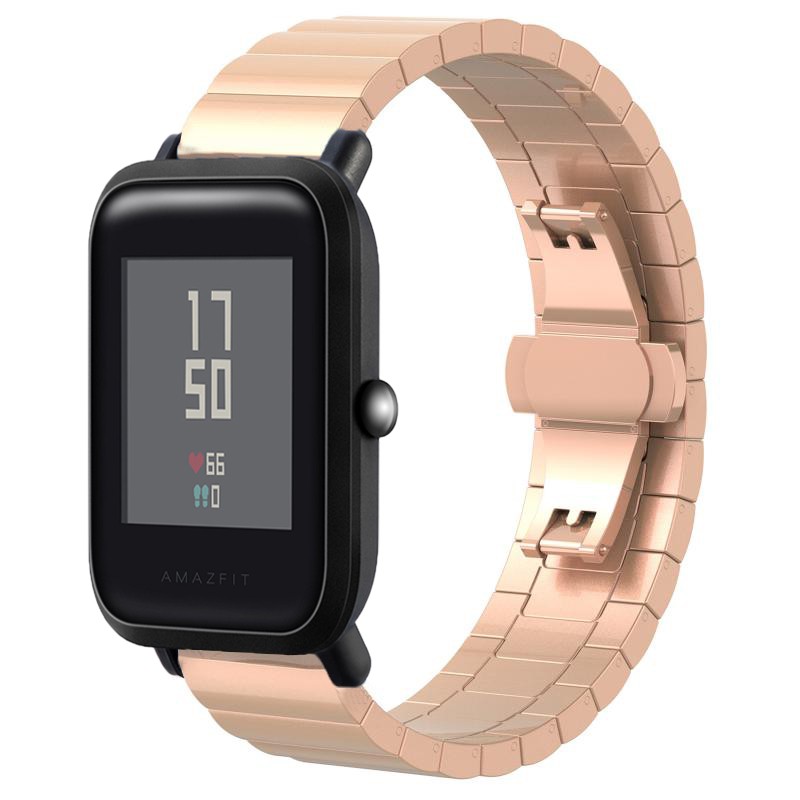 Dây Đeo Inox Cho Đồng Hồ Thông Minh Xiaomi Huami Amazfit Bip Bit Pace Lite Youth