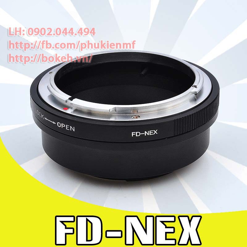 FD-NEX Ngàm chuyển lens mount Canon FD / FL sang body Sony NEX / E mount