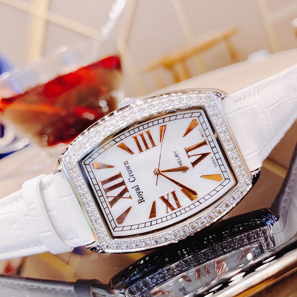 Đồng Hồ Nữ Chính Hãng Dây Da Chống Nước Chống Xước Royal Crown 3635 | BigBuy360 - bigbuy360.vn
