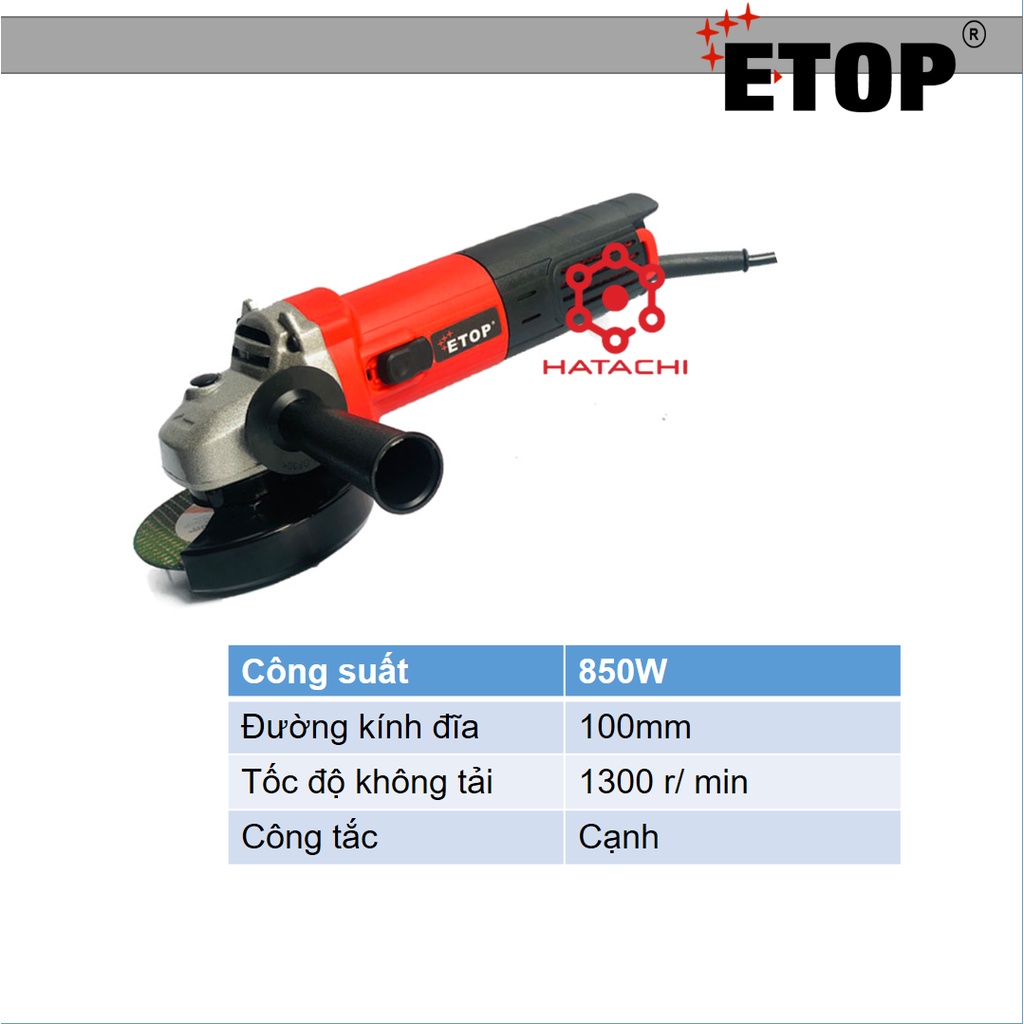 Máy mài | ETOP 9523 - CÔNG NGHỆ CHỐNG NÓNG | Công suất 850W