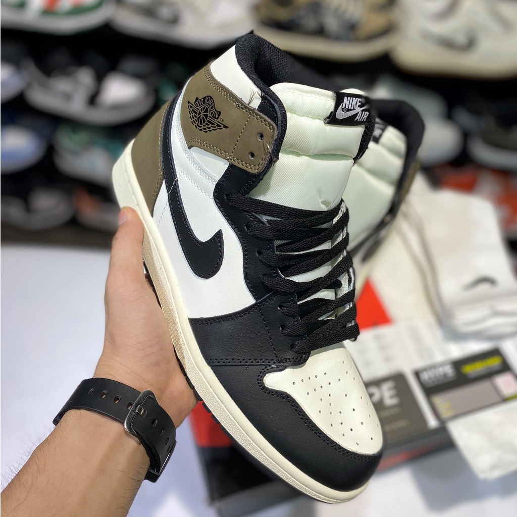 Giày sneaker nam nữ cổ cao : Jordan 1 retro high dark mocha | bản 1:1 .