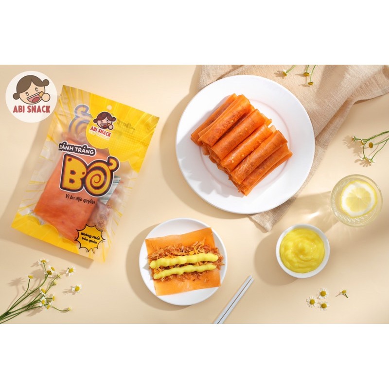 [Mã 267FMCGSALE giảm 8% đơn 500K] SẴN SLL HOT BÁNH TRÁNG BƠ ABI 150g MUA 2 BỊCH TẶNG KHẨU TRANG | BigBuy360 - bigbuy360.vn