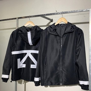 Áo Khoác Dù Offwhite có mũ unisex