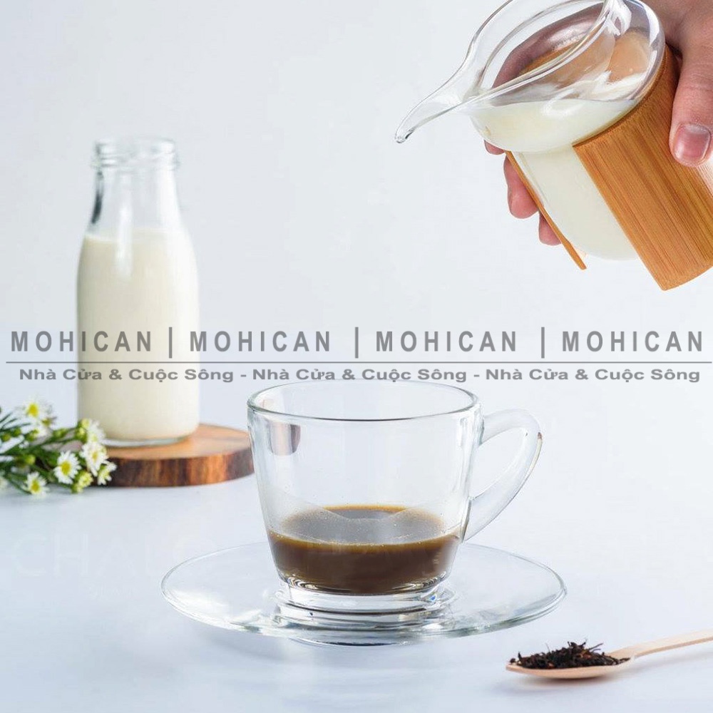 Ly thủy tinh có quai Ocean Café Kenya Cup 245ml, cốc thủy tinh đẹp uống đồ nóng, cà phê, nhập khẩu Thái Lan OCEG-P01641