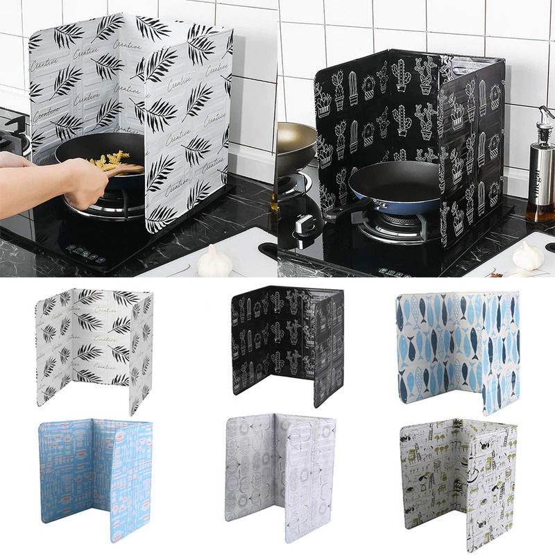 Tấm Chắn Bắn Dầu Bằng Lá Nhôm Màu Đen A01
