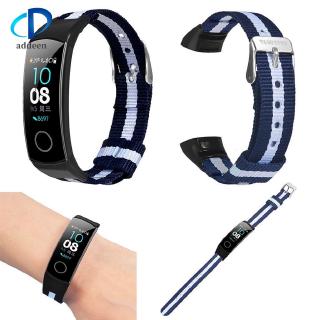📱addeen📱Luxury Nylon Metal Wristband Sport Strap Watch Band For Huawei Honor Band 5/4