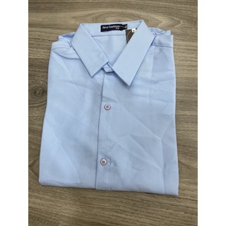 Áo sơ mi nam trơn xanh nhạt