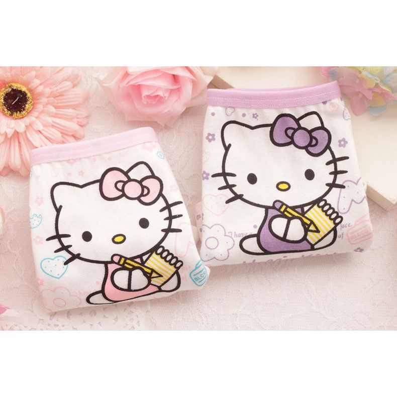 Quần lót, quần chip bé gái Hello Kitty chất cotton mềm mại đáng yêu