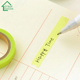 Set 10 Cuộn Băng Keo Giấy Nhiều Màu Sắc Dùng Để Trang Trí Thiệp Tiện Dụng