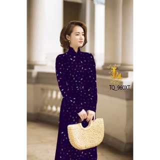 Vải áo dài Chấm bi