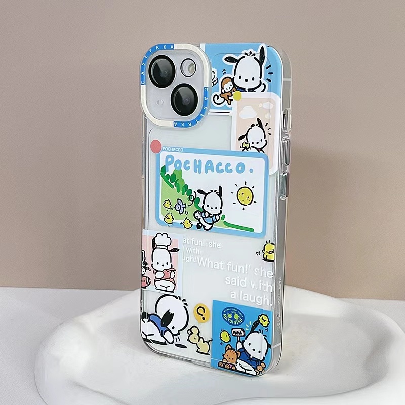 SANRIO Ốp Điện Thoại TPU Mềm Chống Sốc Hình Pochacco Cho IPhone11 12Pro 12Promax 12mini 11PRO 11PROMAX 13 13PRO 13PROMAX Xs Max XR 7 8 Plus