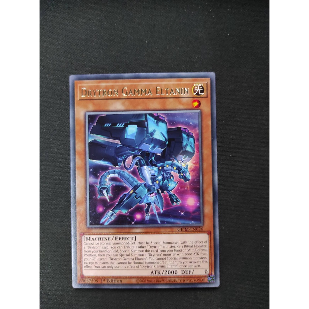 (YGO-TCG)1 lá thẻ bài Drytron Gamma Eltanin - GEIM-EN026 - Rare