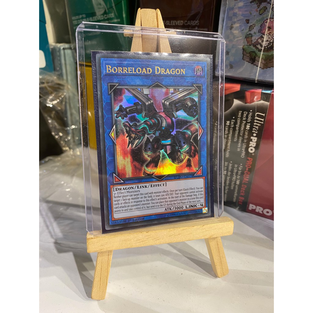 Lá bài thẻ bài Yugioh Borreload Dragon - Ultra Rare - Tặng bọc bài nhựa bảo quản