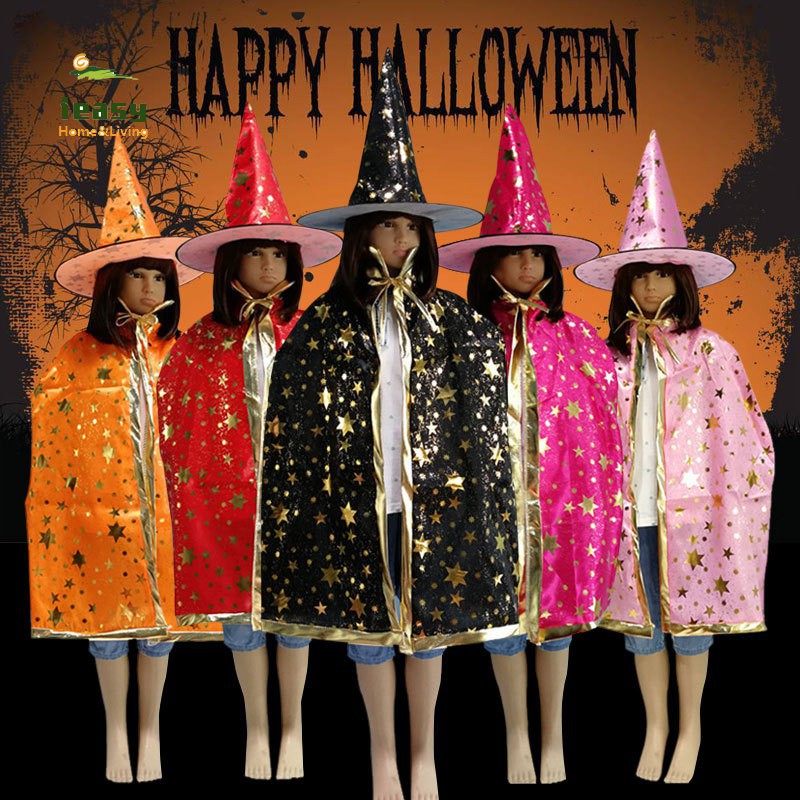 Set mũ phù thủy và khăn choàng hóa trang phù thủy lễ Halloween shop oanh