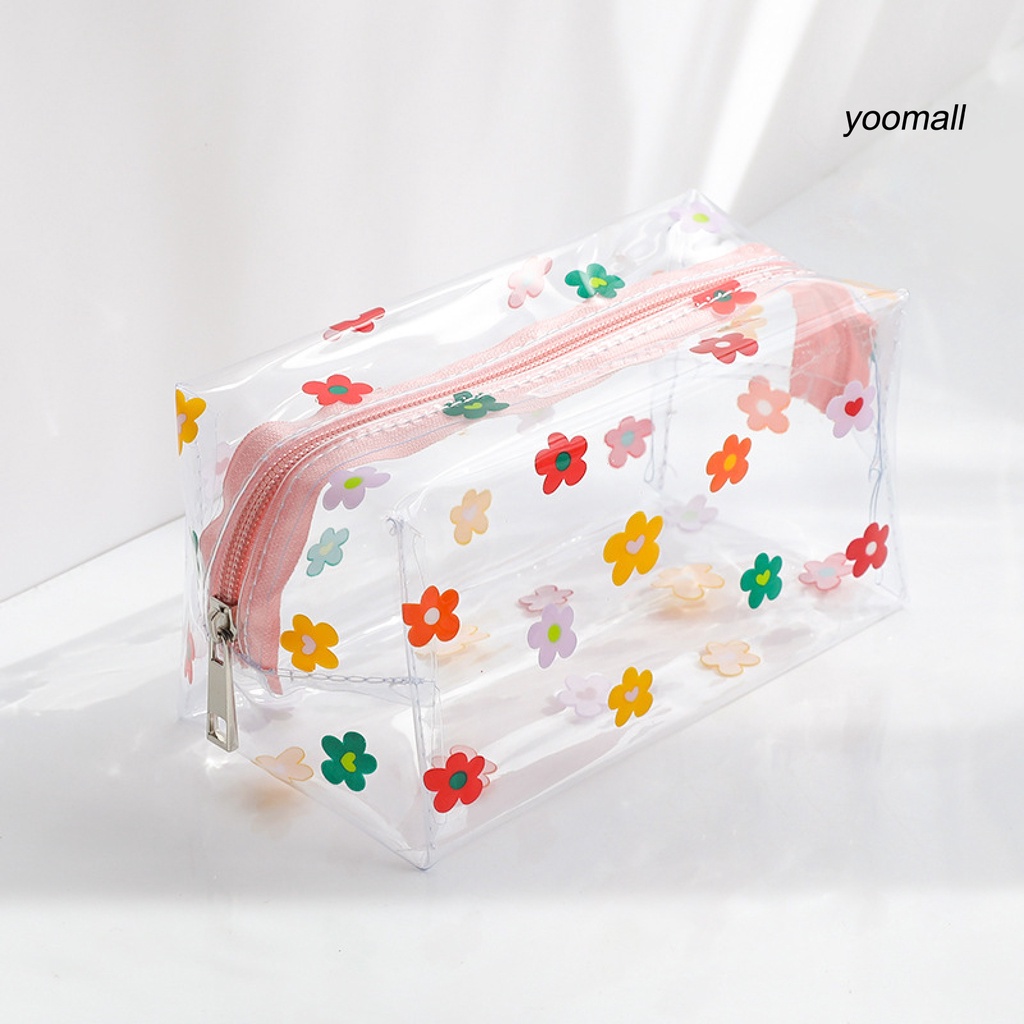 [Hàng mới về] Túi đựng mỹ phẩm du lịch cỡ lớn chống thấm nước in họa tiết hoạt hình