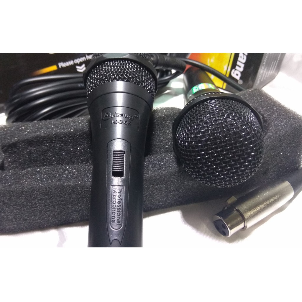 Mic karaoke Arirang có dây gắn loa kéo, loa bluetooth, amply OP20044