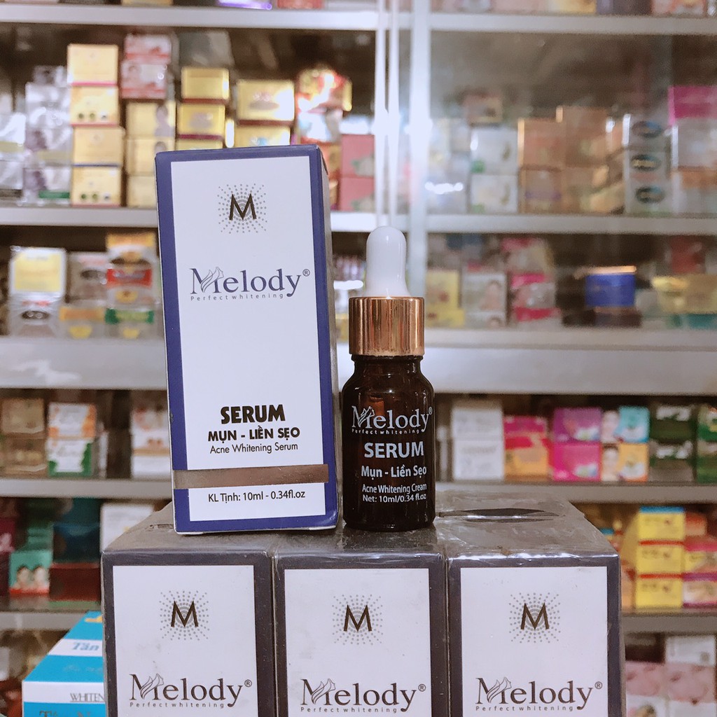 Serum Melody 10ml dưỡng trắng da ngừa nám mun se khít lỗ chân lông