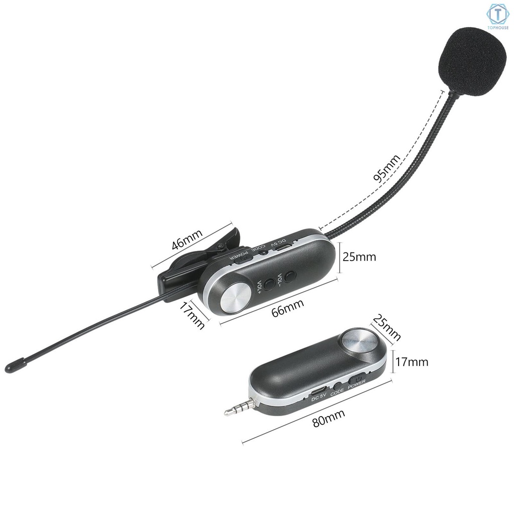 Bộ micro không dây UHF kèm phụ kiện chuyên dụng cho kèn Saxophone