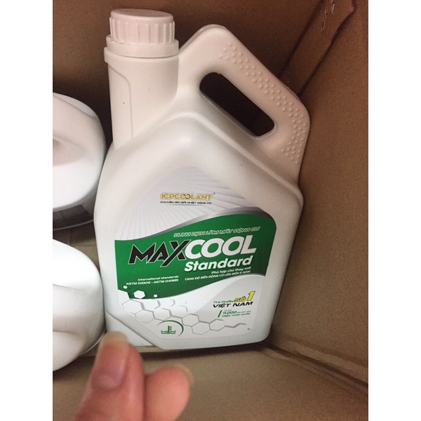 Nước Làm Mát Động Cơ ô Tô, Xe Máy MAXCOOL 4Lit*4 Can.