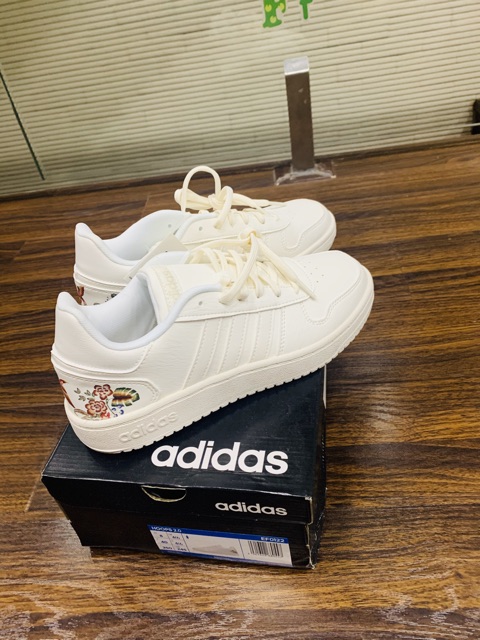 Giày adidas hoop 2.0 màu trắng authentic