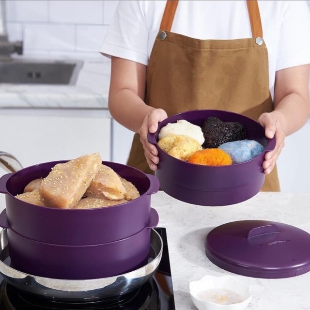 Xửng hấp Tím 3 tầng