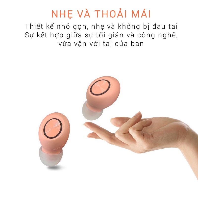 Tai nghe Bluetooth DX33 Khải Lạc nhét tai mini không dây âm thanh chất lượng HD