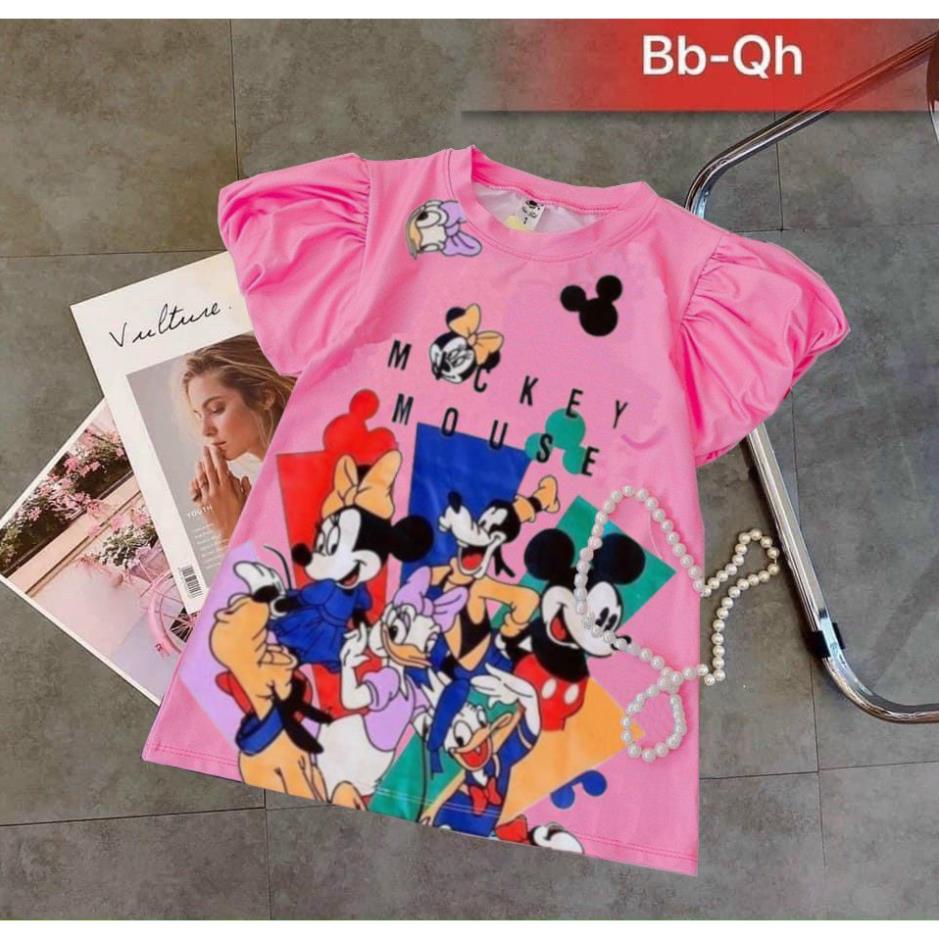 Váy cotton QC 3D hót hít bé gái