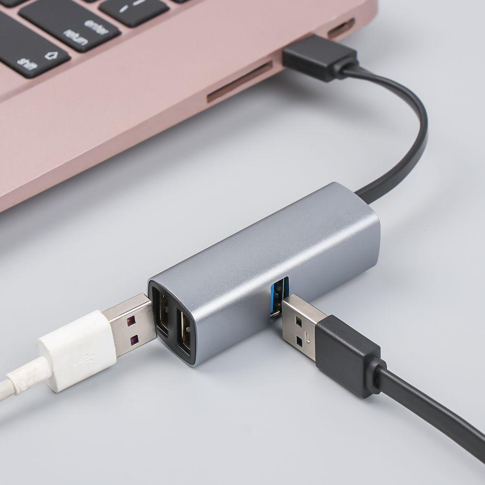 Bộ Chia OTG USB 3.0 Bằng Hợp Kim Nhôm Tốc Độ Cao