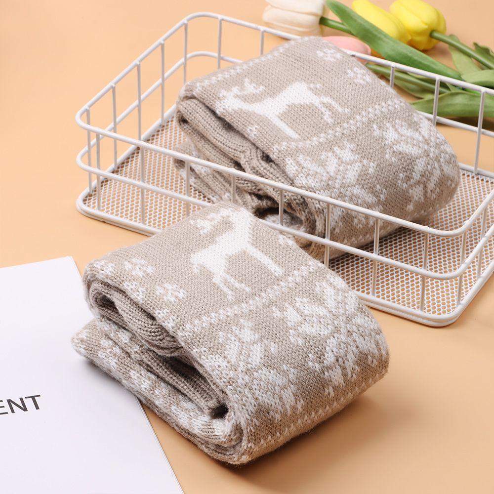 Tất Dệt Kim Dày Dặn Giữ Ấm Đầu Gối Cho Nữ