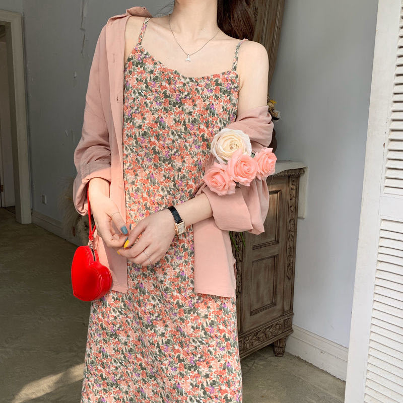 Đầm Hoa Phong Cách Hàn Quốc Xinh Xắn Cho Nữ