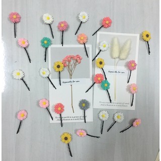 Set 3 chiếc kẹp tóc hoa cúc nhiều màu sắc