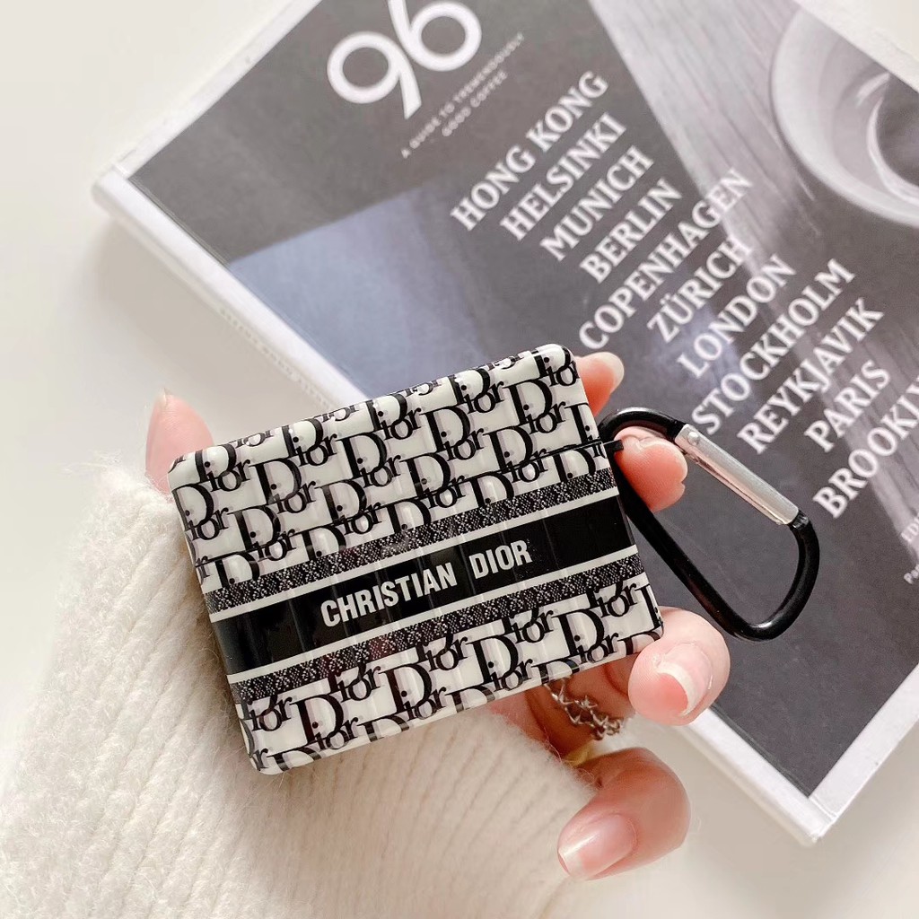 Thương hiệu lớn âu mỹ dior apple airpods pro hộp đựng tai nghe bluetooth airpods1/2 dior street wear pro shock-resist protection case