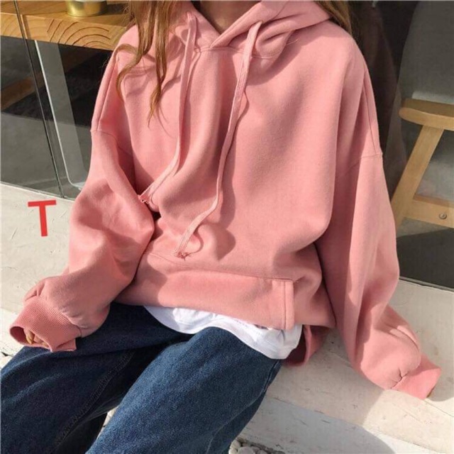 [Mã FAMAYWA giảm 10K đơn 50K] Áo hoodie trơn cá tính DTR0919