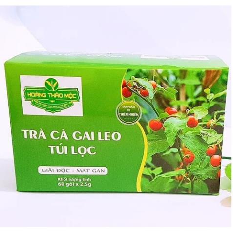 Trà cà gai leo túi lọc Hoàng Thảo Mộc - Hỗ trợ giảm nguy cơ xơ gan, tăng cường chức năng gan  (60 túi)