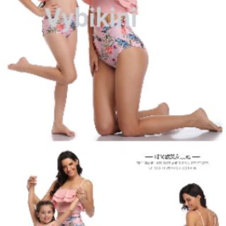 Set bikini mẹ và bé gái V009