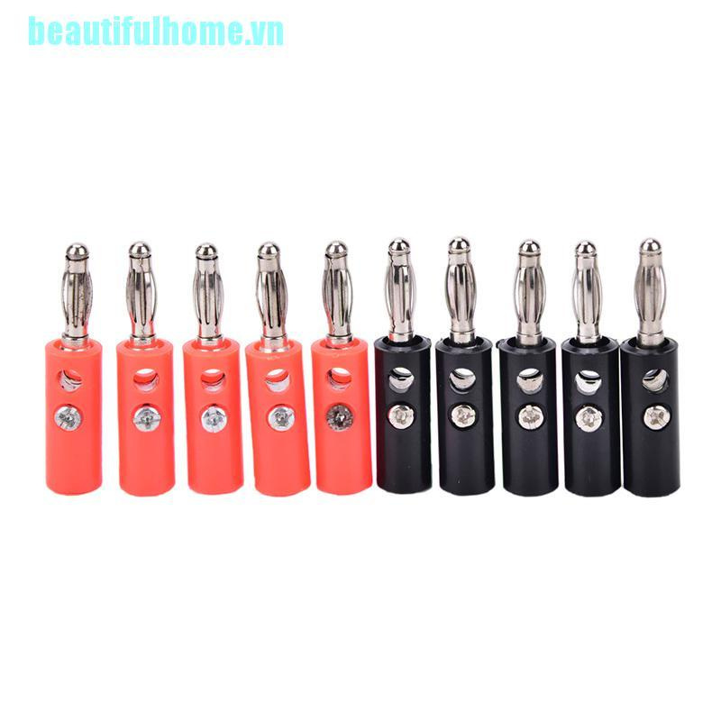 Bộ 10 Nút Cắm Chuối Mạ Niken Chuyên Dụng