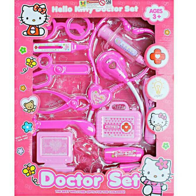 Bộ Đồ Chơi Đóng Vai Bác Sĩ Y Tá Hello Kitty Cho Bé Gái