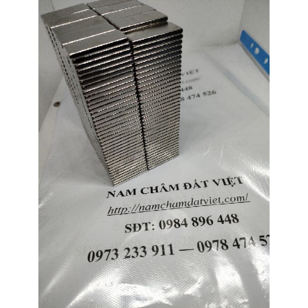 Nam châm 30*15*3mm nam châm trắng siêu hít. nam châm gắn xe đạp điện, nam châm thí nghiệm, nam châm hình chữ nhật trắng