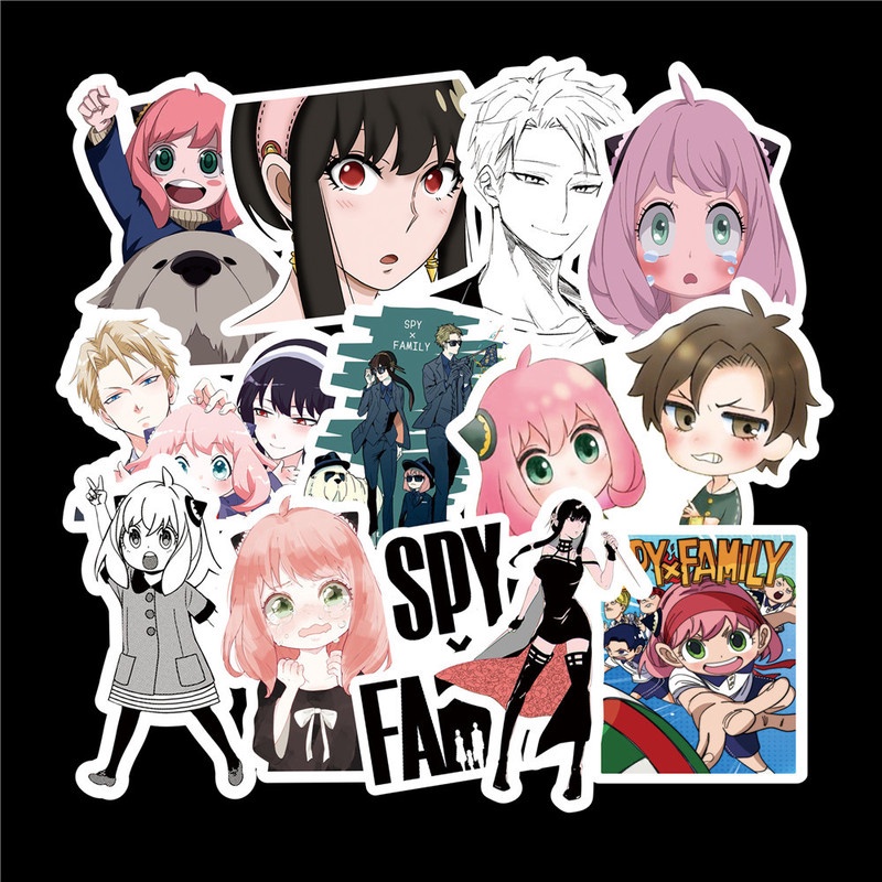 Sticker Pvc Chống Thấm Nước Hình Nhân Vật Anime SPY×FAMILY Anya Yor Forger Twilight