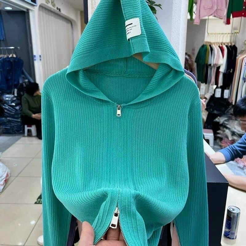 ÁO KHOÁC THUN LEN FORM NGẮN